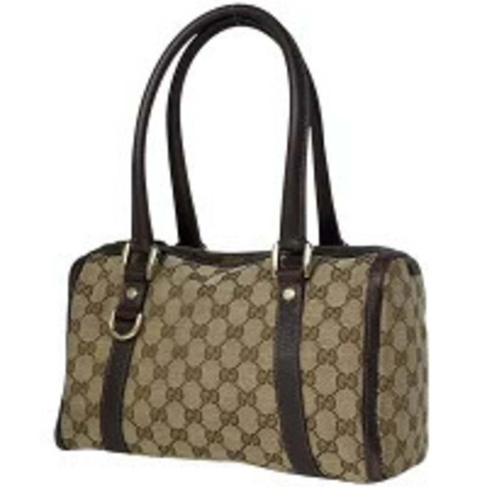 Gucci GG handbag Boston canvas beige brown